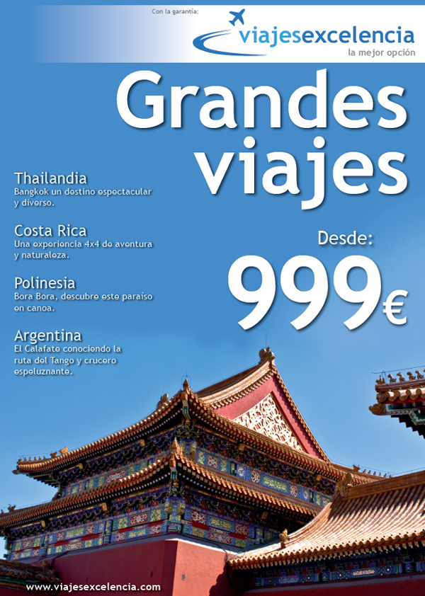 Work portfolio of creative layout and design of posters and press advertisements for travel agency