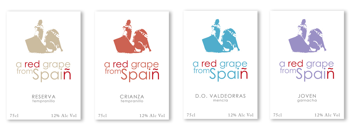 Diseño logo bodegas comercializadoras de vino tinto a nivel internacional