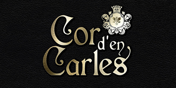 Creative graphic design portfolio of corporate logo and brand creation for wine producer and exporter to China and Asian countries: COR D'EN CARLES