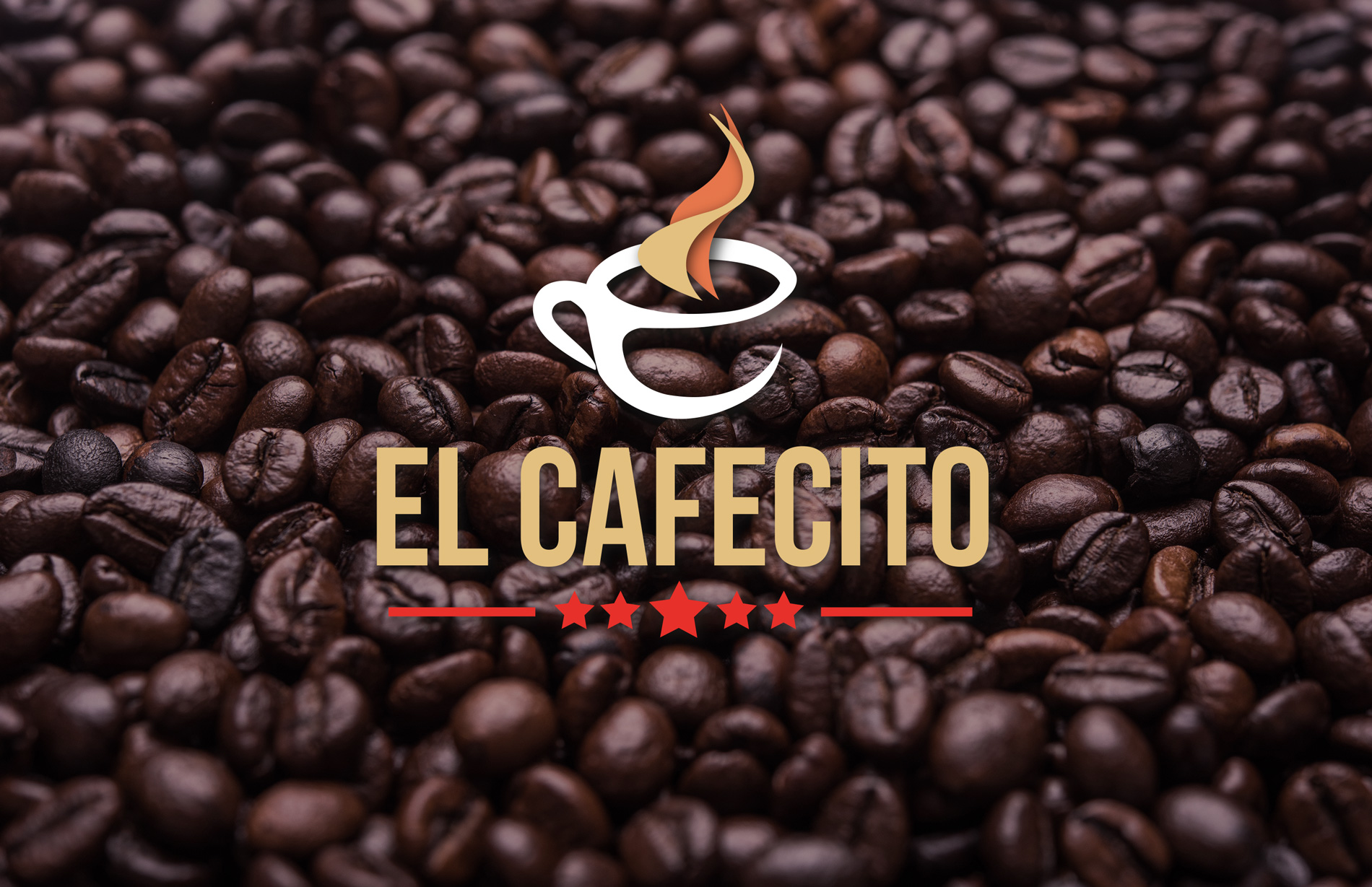 Portfolio of logo and brand design work for coffee shop in Mexico