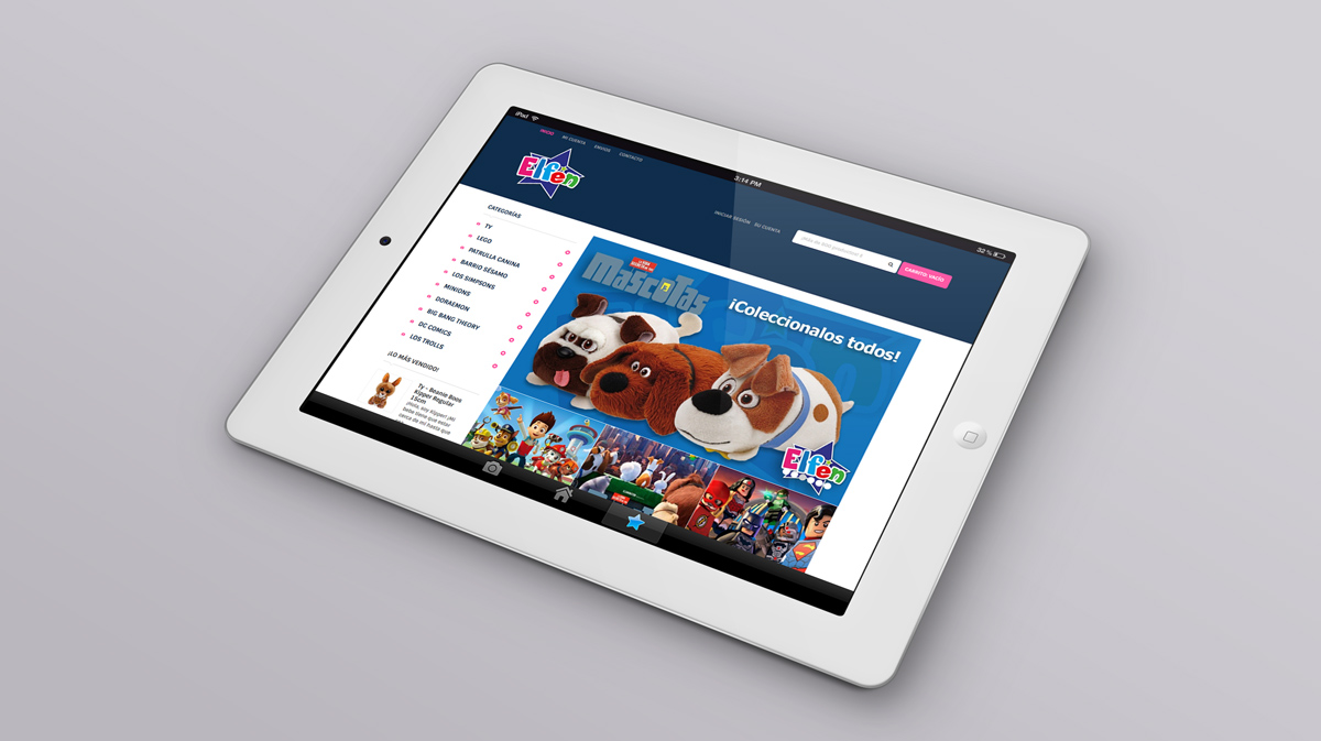 Portfolio of design works for the creation of logos and brands for children's toys manufacturer