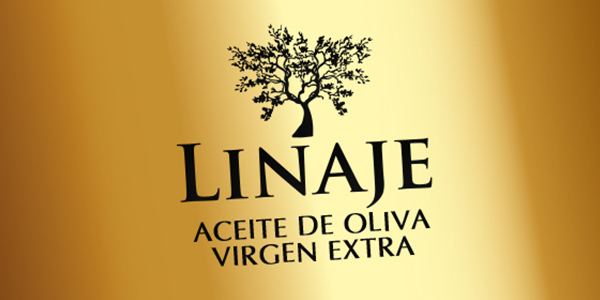 Creative graphic design work portfolio of logo and corporate brand creation for extra virgin olive oil producer: LINAJE