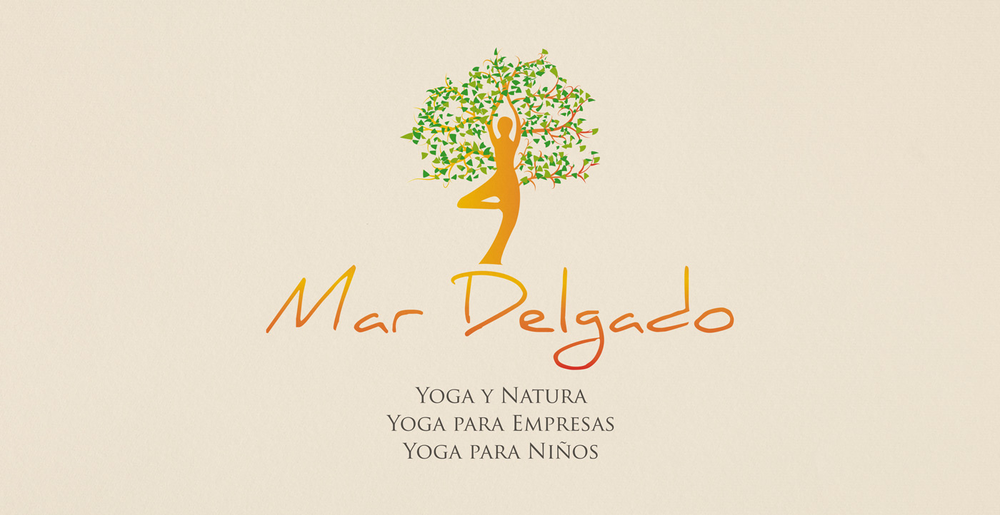 Portfolio of design works creating logos, brands, catalogs, and flyers for yoga and meditation school