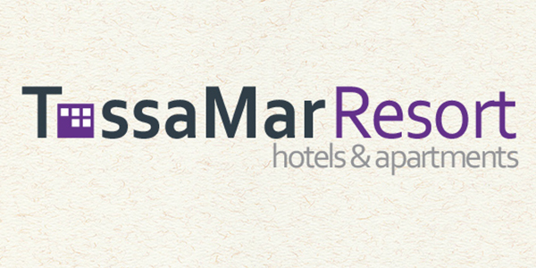 Hotel and apartment logo design TOSSA MAR RESORT