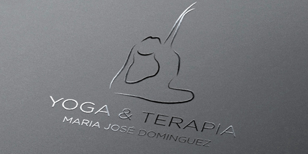 Creative graphic design work portfolio of logo and corporate brand creation for yoga, relaxation and meditation center - María José Dominguez