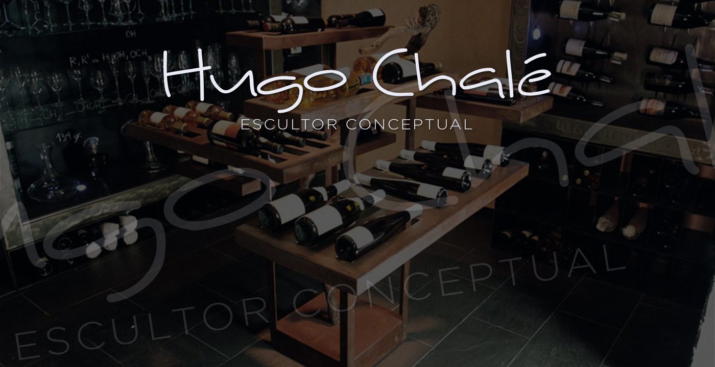 Portfolio of design works for logo and brand creation for sculptor and artist HUGO CHALÉ