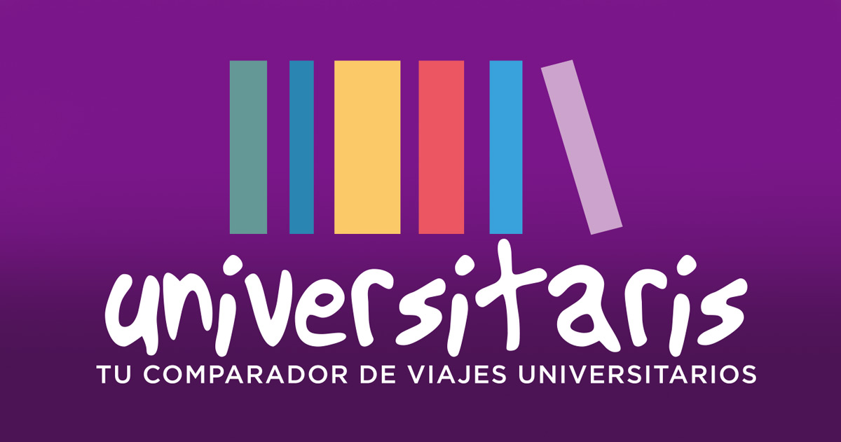 Diseño de marca y logo para agencia de viajes UNIVERSITARIS
