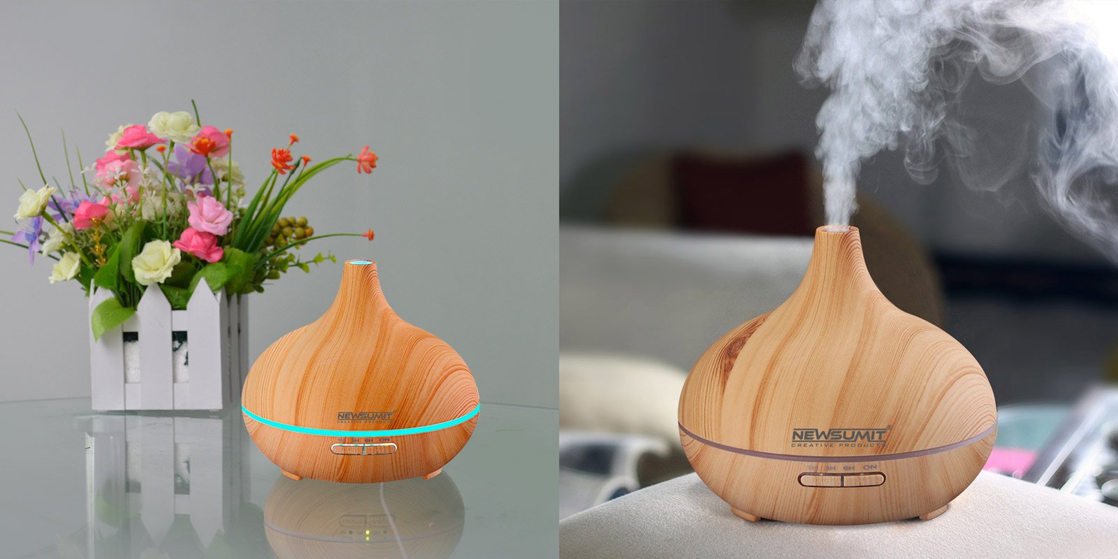 Diseño de packaging cajas humidificador aromaterápia