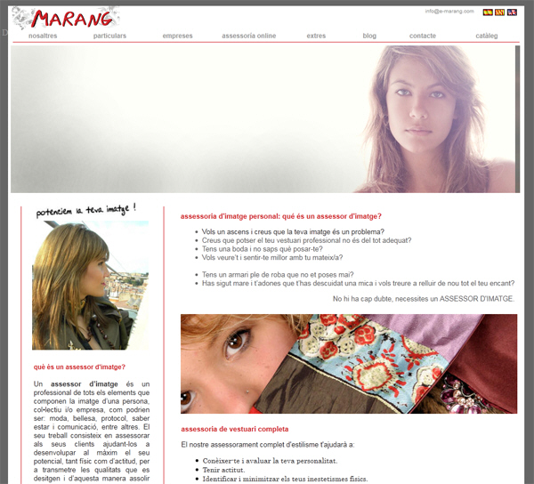 Portfolio of design, creation and programming of web pages for hairdressers, beauty centers and beauty centers