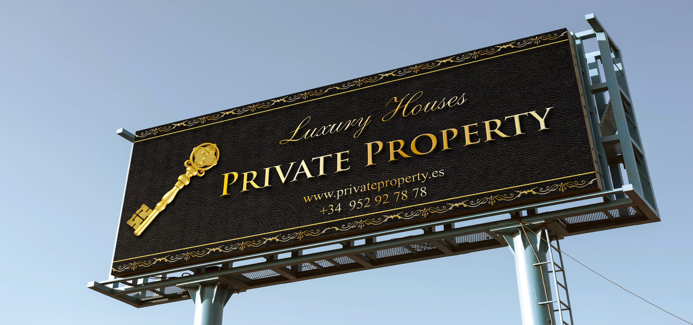 Design of billboards for real estate company of luxury homes and high standing