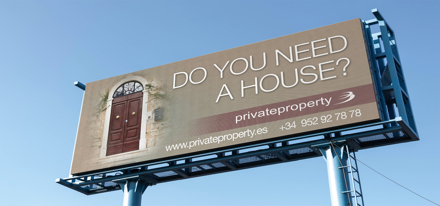 Design of billboards for real estate company of luxury homes and high standing